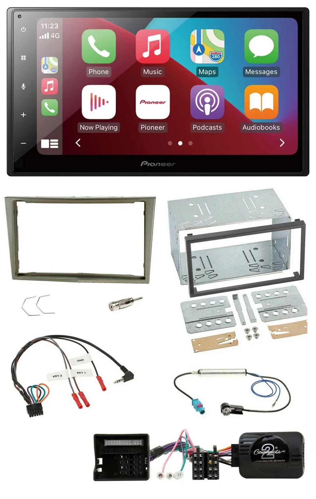 Автомагнитола Pioneer 2DIN DAB Bluetooth USB для Opel Corsa D/Astra H/Zafira