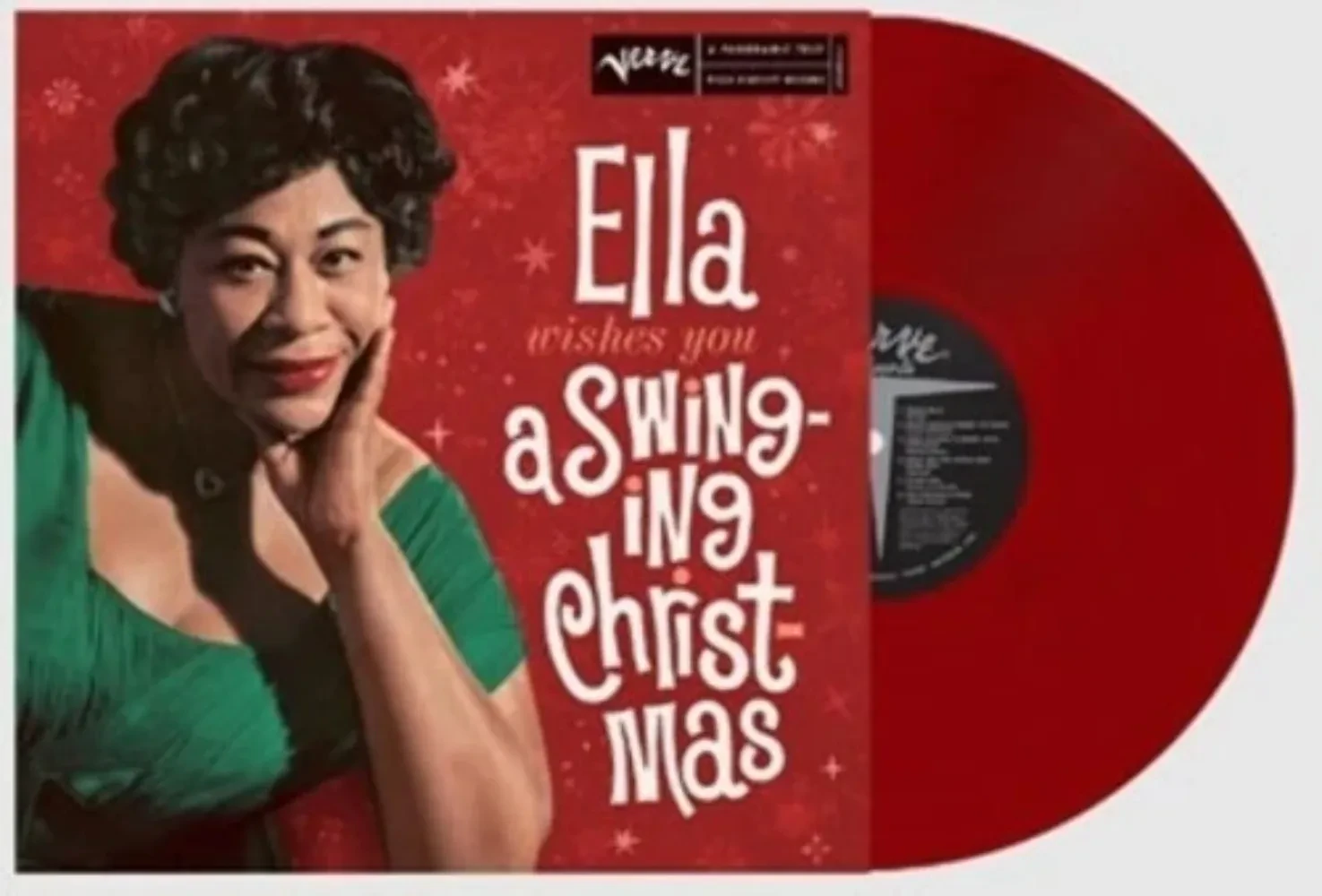 Виниловая пластинка Ella Fitzgerald - Ella Wishes You A Swinging Christmas [Red Vinyl] NEW Sealed Vi