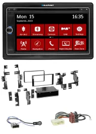 Blaupunkt Bluetooth DAB 2DIN USB DVD MP3 Autoradio für Nissan Versa Tiida C11 20