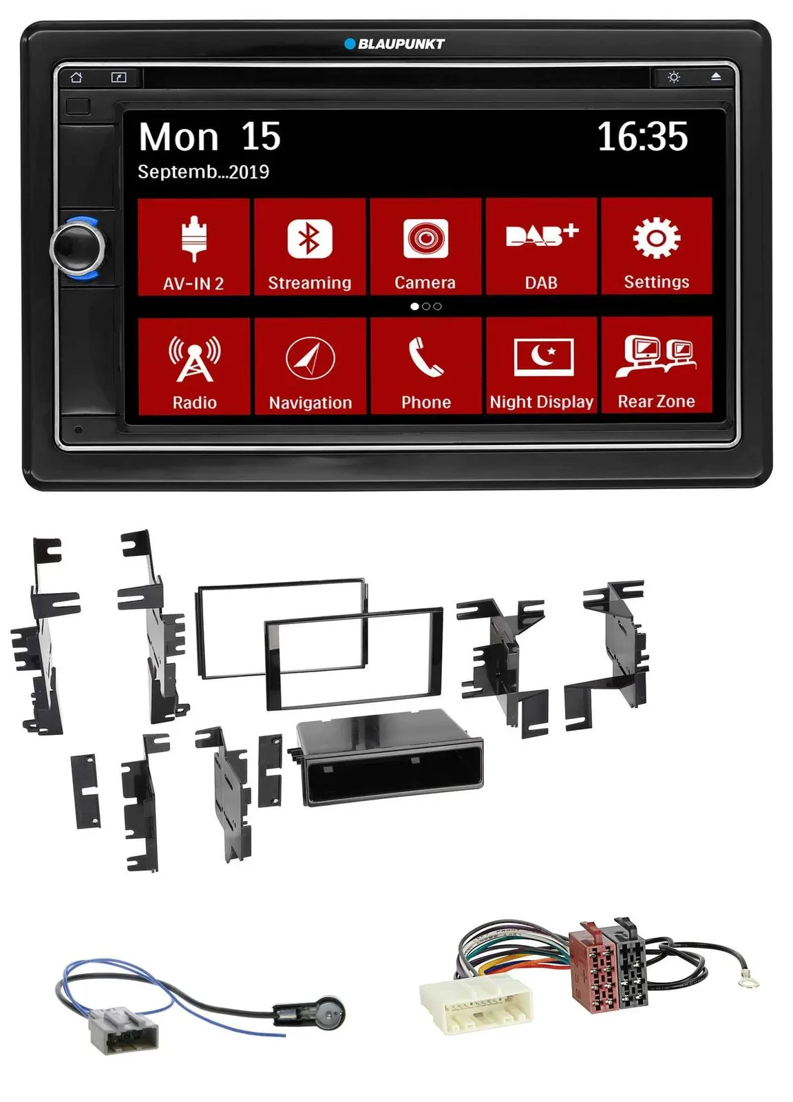 Blaupunkt Bluetooth DAB 2DIN USB DVD MP3 Autoradio für Nissan Versa Tiida C11 20