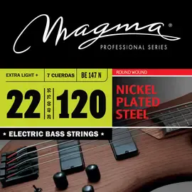 Струны для 7-струнной бас-гитары 22-120 Magma Strings BE147N