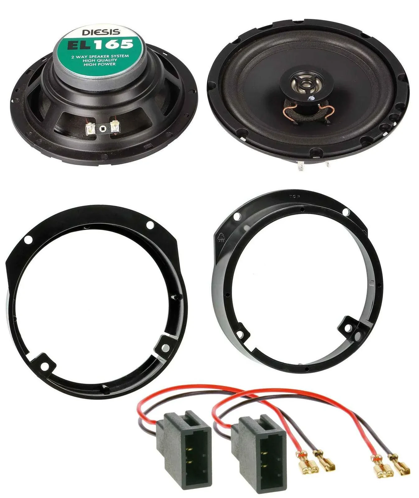 ACV 16,5cm 100Watt 2-Wege Lautsprecher für Citroen C3 Picasso ab 09 Hecktür Auto