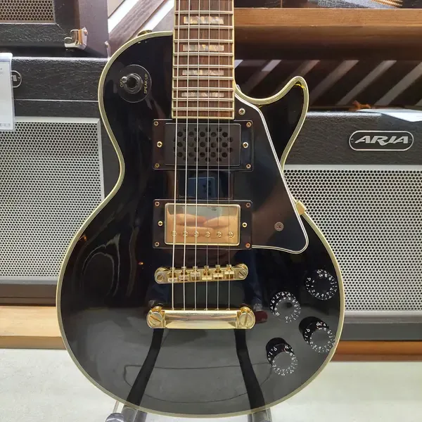 Электрогитара Edwards E-LP-50C-M Black MINI LP со встроенным усилителем Japan 2000s