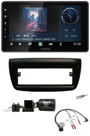 Автомагнитола Kenwood Bluetooth USB DAB для Fiat Doblo 2012–2015 черная