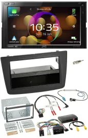 JVC DAB Lenkrad 2DIN Bluetooth USB Autoradio für Alfa Romeo Mito 14-18 Infoadapt