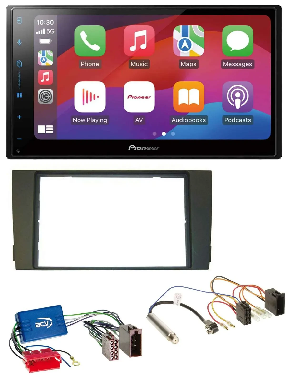 Pioneer DAB USB MP3 Bluetooth 2DIN Autoradio für Audi A6 C5 01-05 Aktivsystem Mi