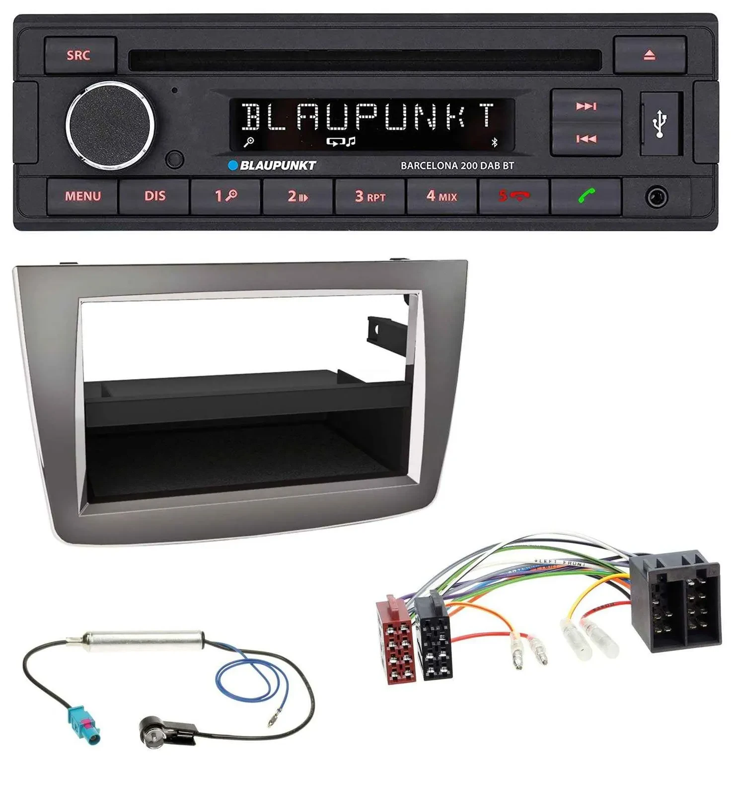 Blaupunkt USB DAB CD Bluetooth MP3 Autoradio für Alfa Romeo MiTo 955 08-14 ISO d