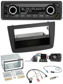 Blaupunkt Bluetooth DAB Lenkrad USB Autoradio für Alfa Mito 2008-2014 schwarz