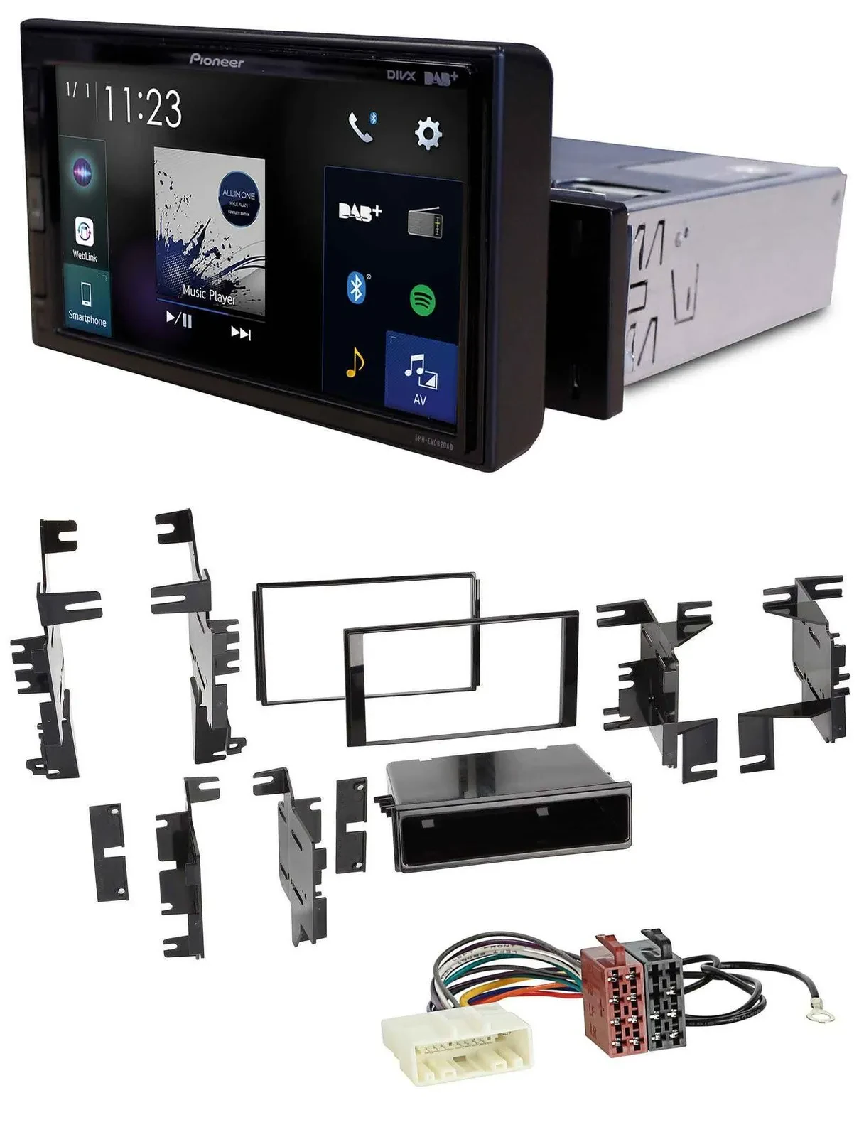 Pioneer DAB MP3 Bluetooth USB Autoradio für Nissan Versa ab 07 Xterra ab 13