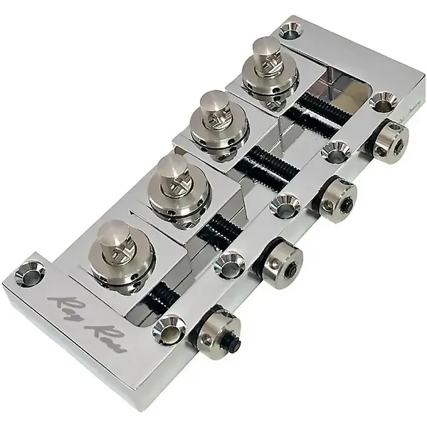 Бридж для бас-гитары Ray Ross Saddle-less 4-String Bass Bridge Chrome