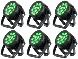 Прибор смены цвета American DJ 12P HEX IP RGBAW + UV LED DMX (6 штук)