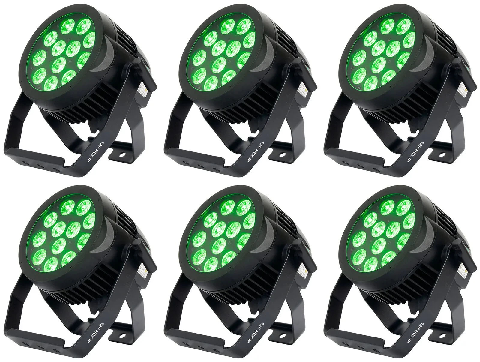 Прибор смены цвета American DJ 12P HEX IP RGBAW + UV LED DMX (6 штук)
