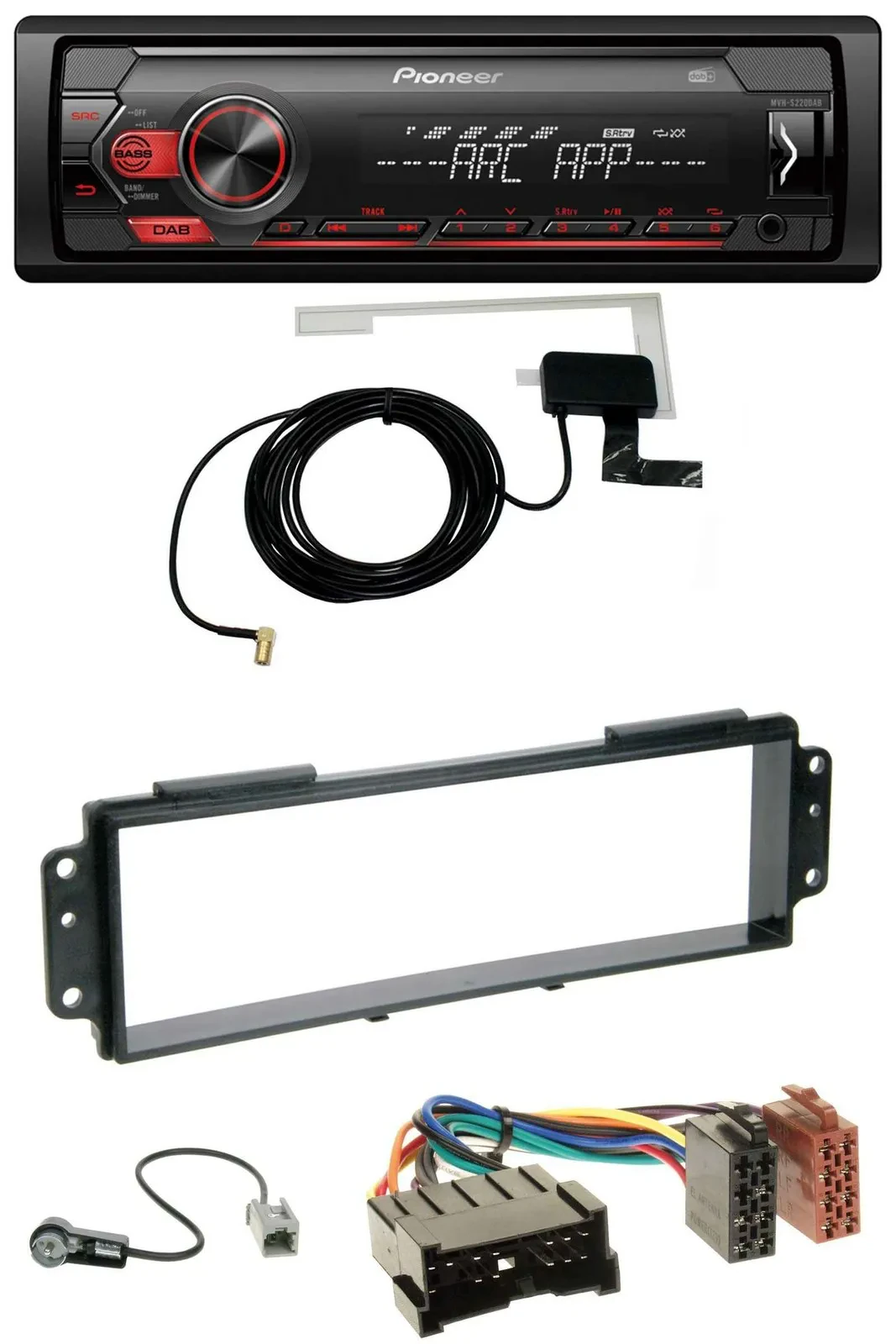 Автомагнитола для Kia Picanto (2008–2011) Pioneer 1-DIN, USB, DAB, MP3, AUX