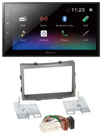 Pioneer USB Bluetooth DAB 2DIN MP3 Autoradio für SSangYong Rodius ab 2013