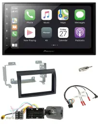 Pioneer Lenkrad Bluetooth DAB 2DIN USB Autoradio für Citroen Jumper ab 14 schwar
