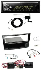 Pioneer Bluetooth DAB USB Lenkrad Autoradio für Opel Corsa D Klavierlack 09-14