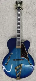 Электрогитара полуакустическая D'Angelico EXL-1 Deluxe Limited Edition Matte Royal Blue с кейсом