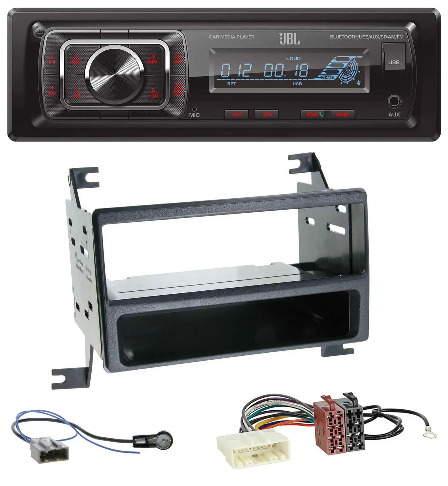 Автомагнитола для Nissan Juke (J15, 2010–2014) JBL SD/AUX/USB, Bluetooth, MP3