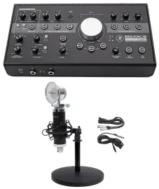 Mackie Big Knob Studio + Plus Monitor Controller Interface+Microphone+Mic Stand