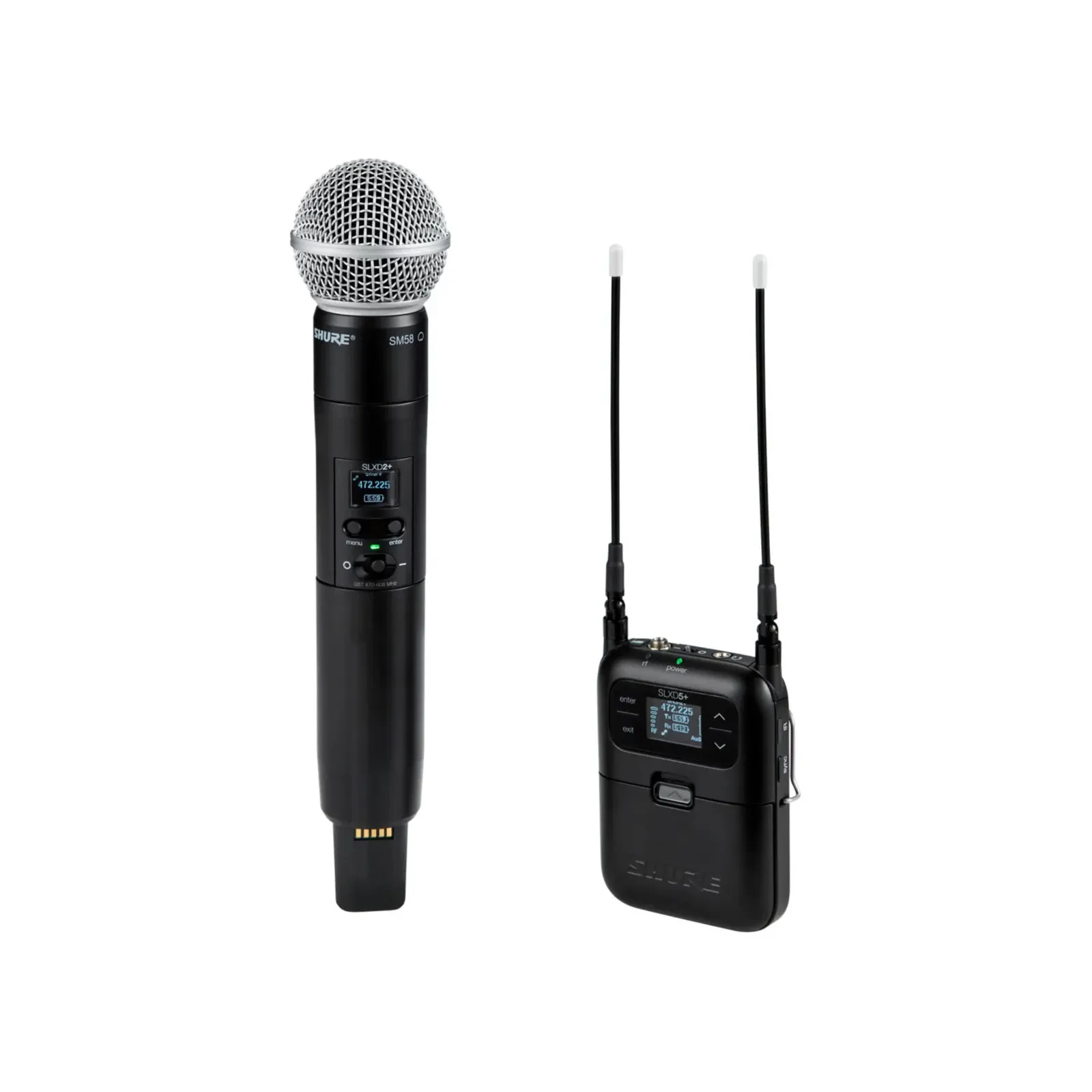 Shure SLXD25+/58 Digital Wireless System with SM58 Cardioid Dynamic Microphone