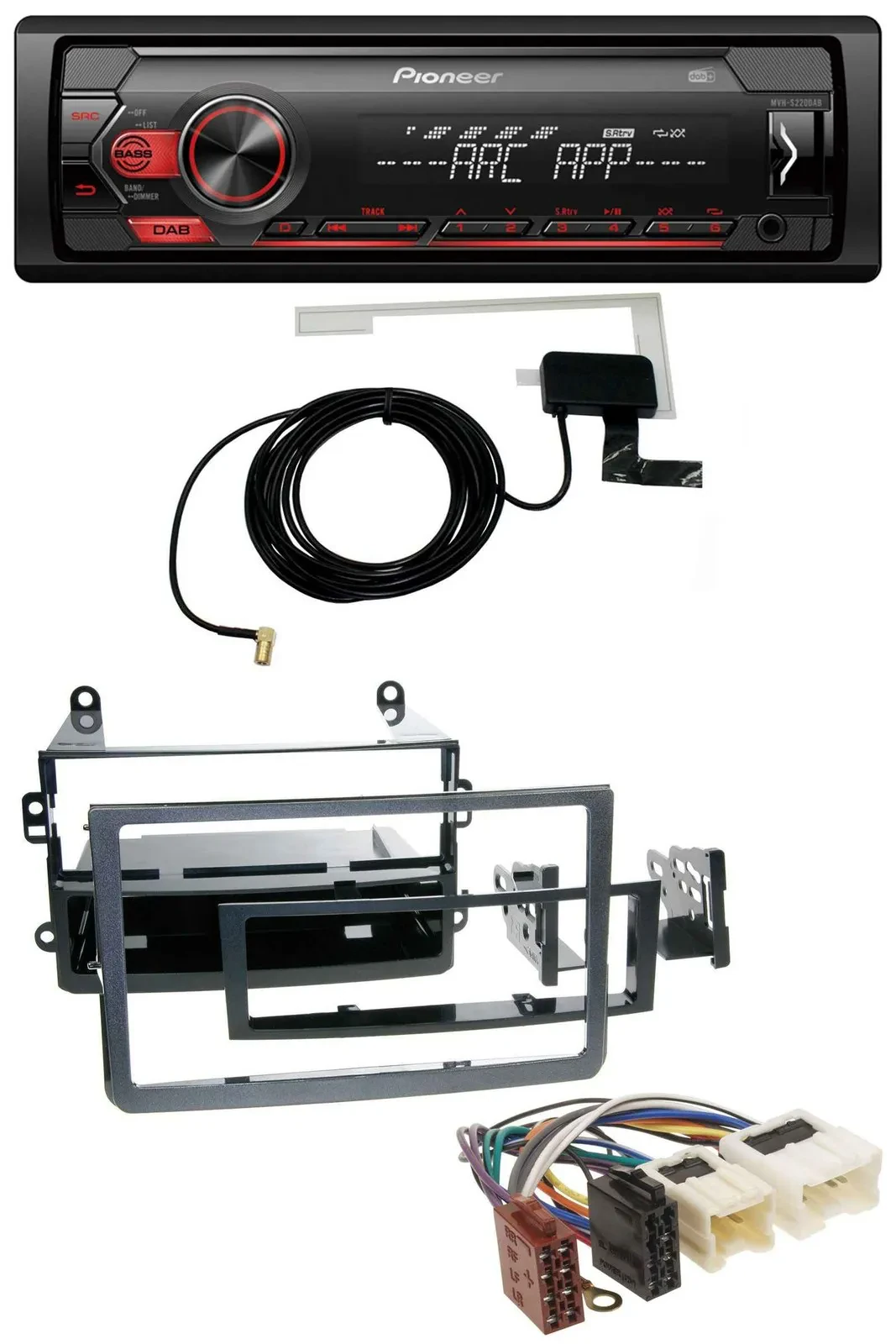 Автомагнитола Pioneer 1-DIN USB DAB MP3 AUX для Nissan 350Z (с 2006)