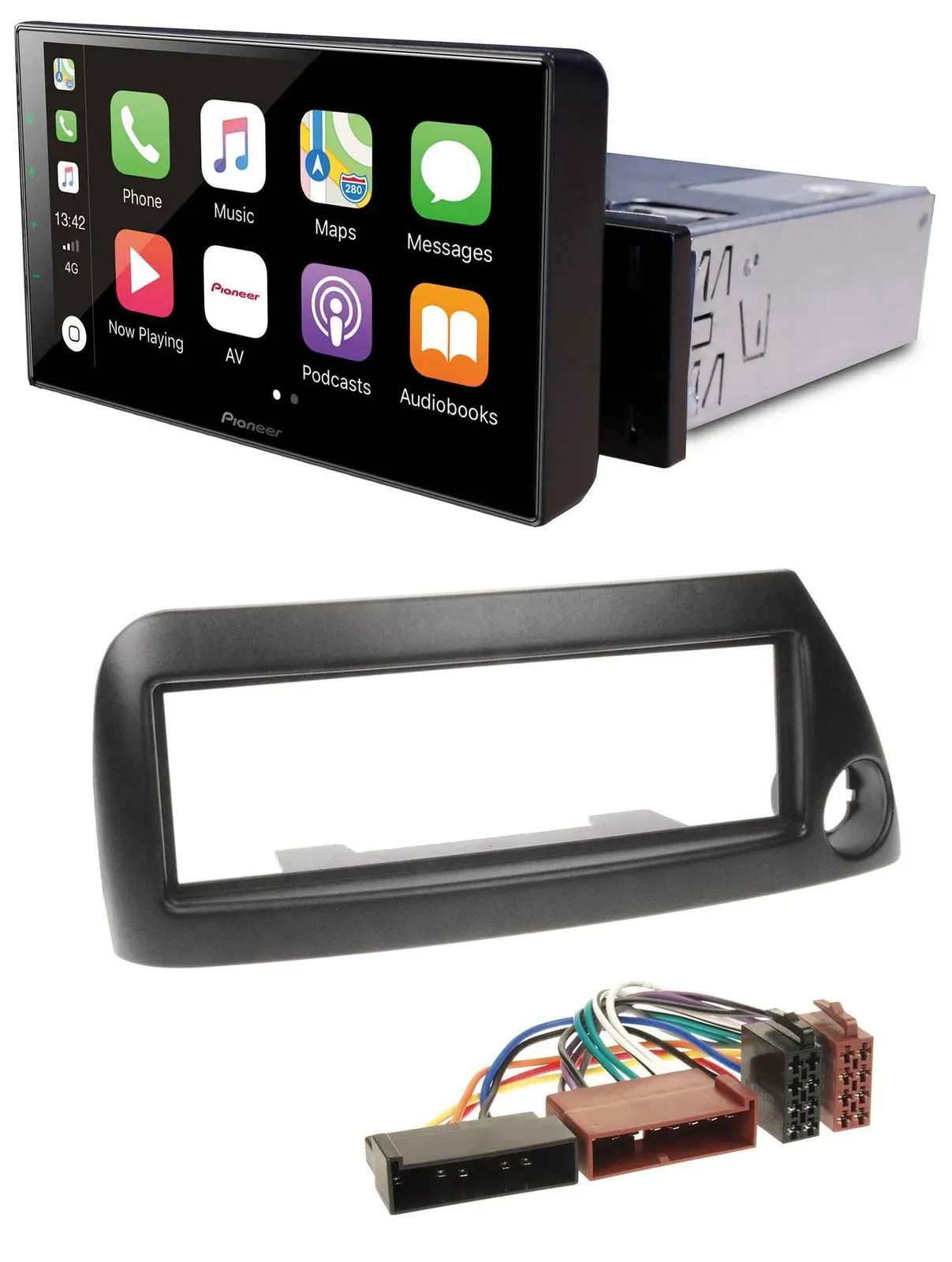 Pioneer Bluetooth MP3 DAB USB Autoradio für Ford Ka (bis 2008) - schwarz