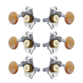 GROVER V97-18CAA Original Sta-Tite Machine Head 3 + 3 - Chrome