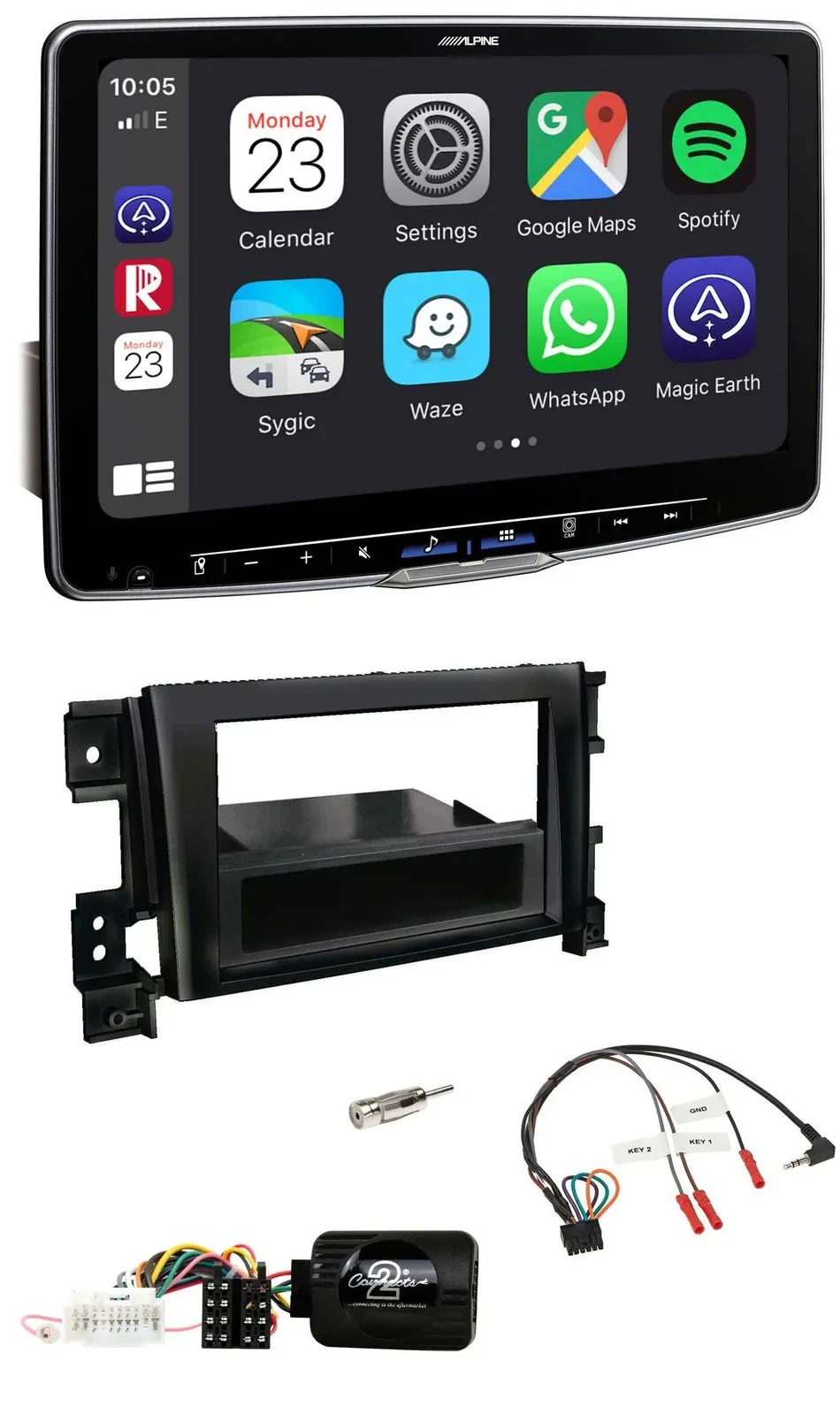 Автомагнитола для Suzuki Grand Vitara 2005-2011 Alpine USB Bluetooth DAB