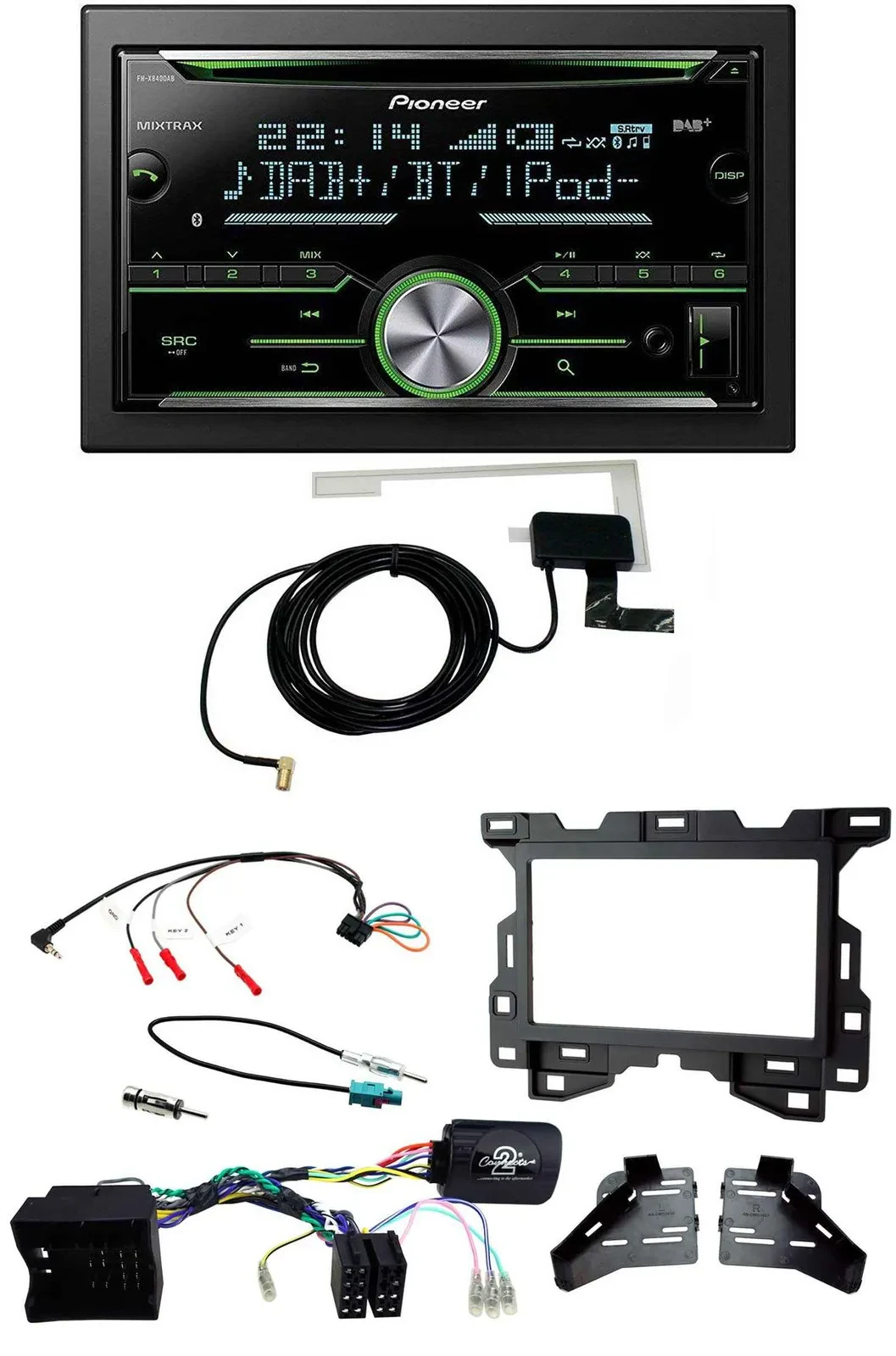 Pioneer CD USB Lenkrad Bluetooth 2DIN DAB Autoradio für Mercedes Sprinter W907 W