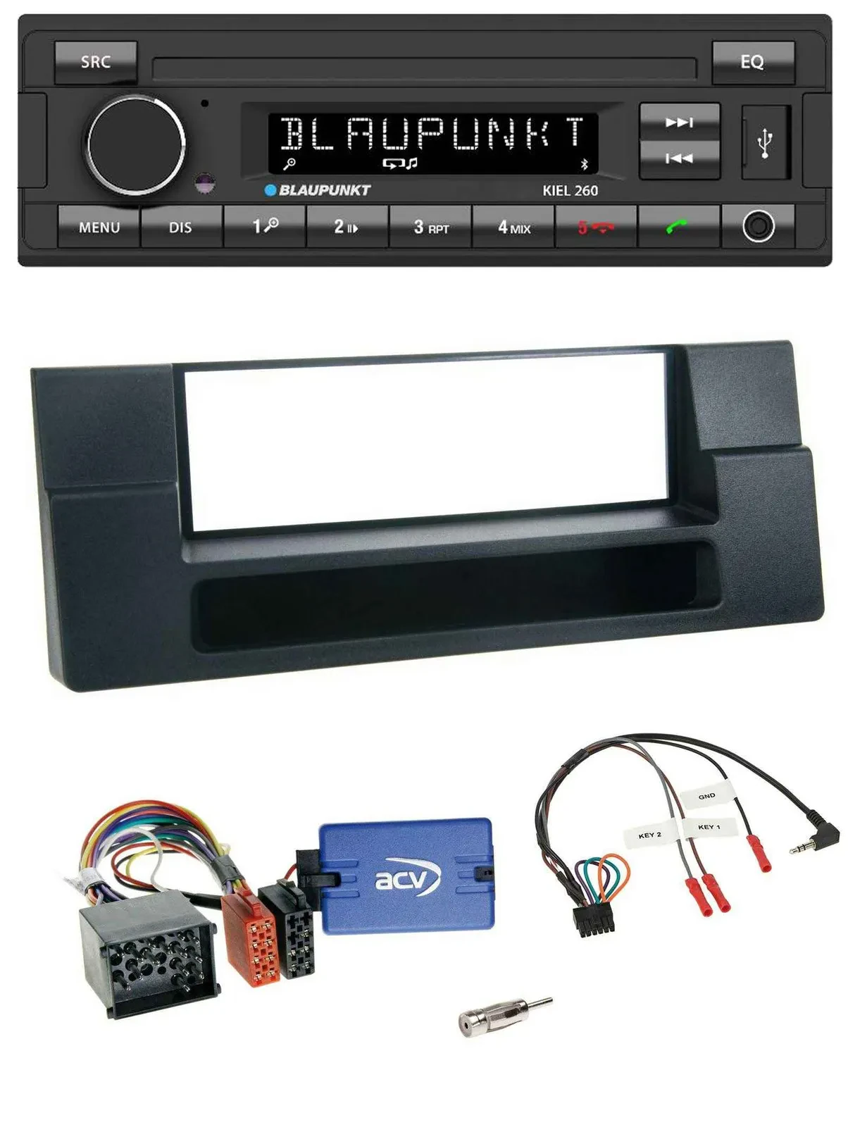 Автомагнитола Blaupunkt USB DAB Bluetooth для BMW 5 Series с управлением на руле
