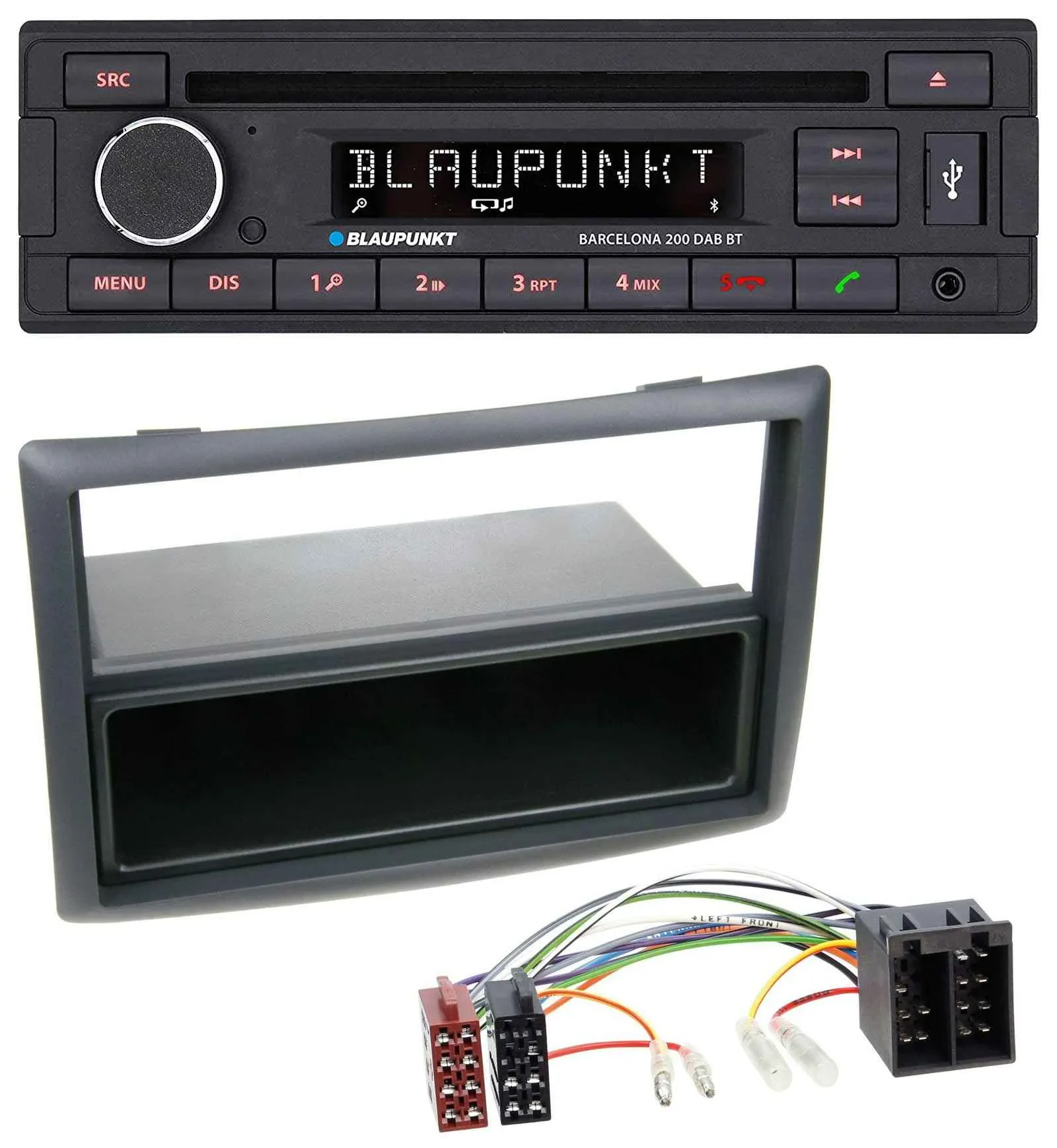 Blaupunkt USB DAB CD Bluetooth MP3 Autoradio für Renault Megane Scenic ab 07 sch