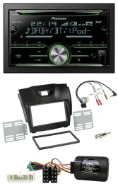 Pioneer Bluetooth Lenkrad DAB 2DIN USB CD Autoradio für Isuzu D-Max ab 12 dunkel