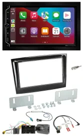 ESX 2DIN DAB USB Lenkrad Bluetooth Autoradio für Fiat Doblo ab 15 piano schwarz