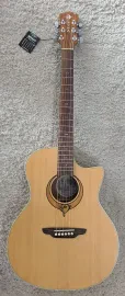 Luna Heartsong Grand Concert Acoustic Electric Guitar with USB Plugin, SONG GC