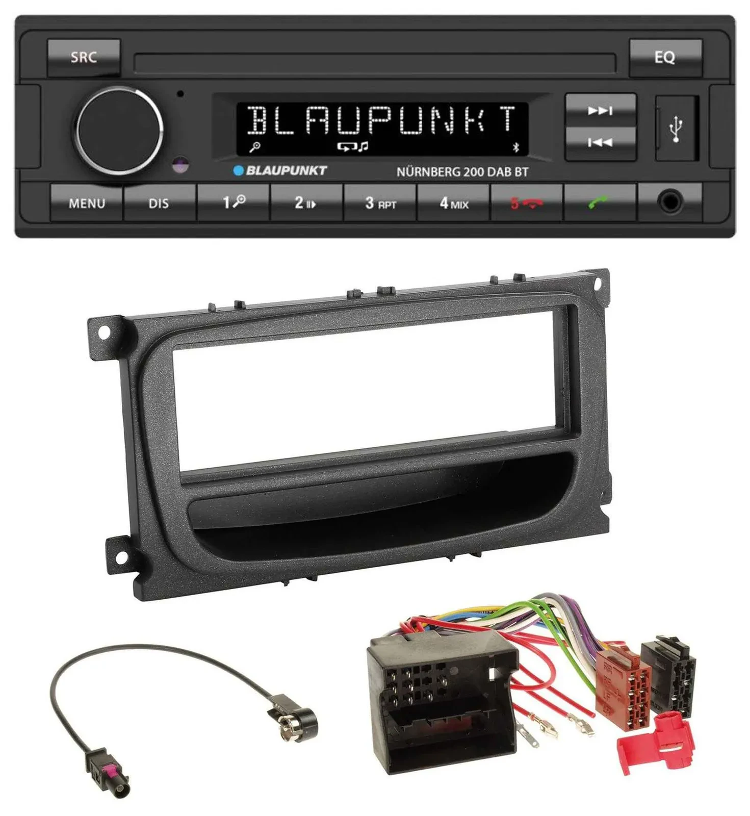 Blaupunkt USB DAB MP3 Bluetooth Autoradio für Ford Mondeo S-Max 07-14 Ablagefach