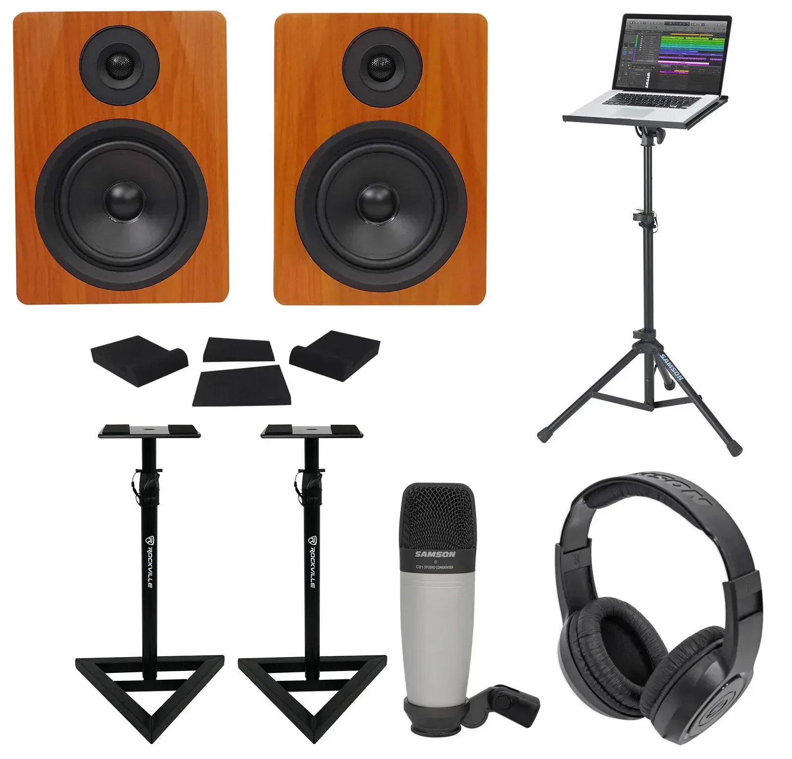 Комплект для подкастов Rockville APM5C+RCDSTR10B+RVSM1+SAC01+SASR350 PACK