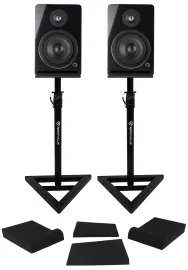 Студийные мониторы Rockville APM5B v2 5.25", активные, USB/Bluetooth (набор, пара) со стойками