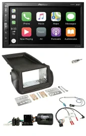 Pioneer USB Lenkrad DAB 2DIN Bluetooth Autoradio für Citroen Nemo Peugeot Bipper