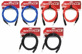 Коммутационный кабель Rockville RCXMB10 Multicolor 3 м (6 штук)