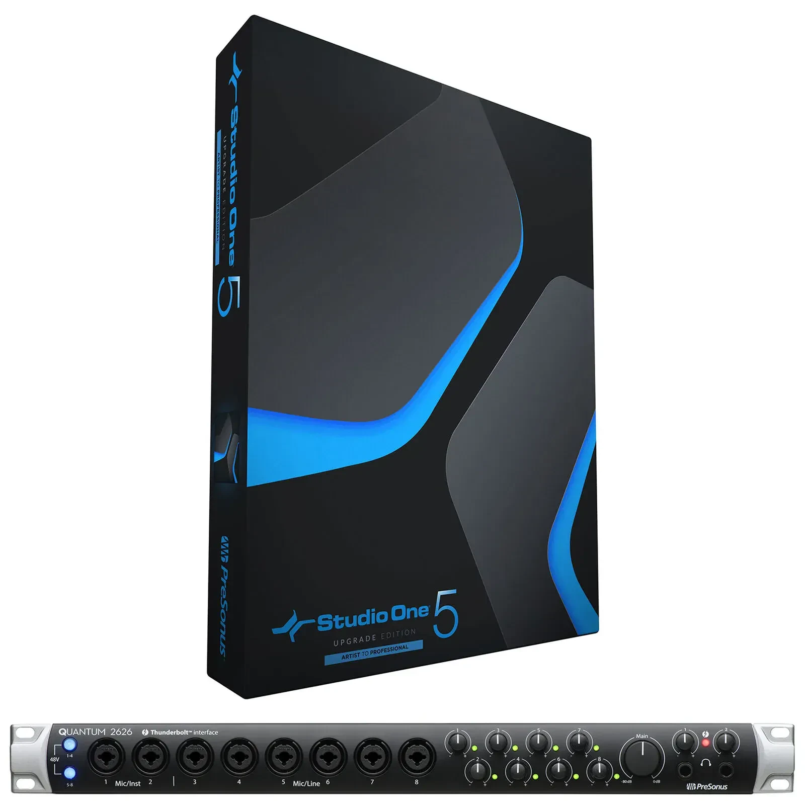 Аудиоинтерфейс PreSonus Quantum 2626 26x26 Thunderbolt 3 (набор, Software Upgrade)