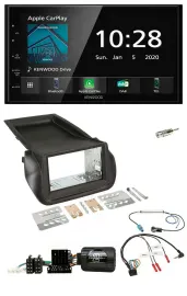 Kenwood Bluetooth Lenkrad DAB USB 2DIN Autoradio für Citroen Nemo Peugeot Bipper
