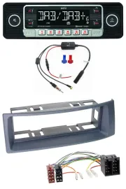 Dietz MP3 DAB Bluetooth USB Autoradio für Renault Scenic Megane bis 03 grau