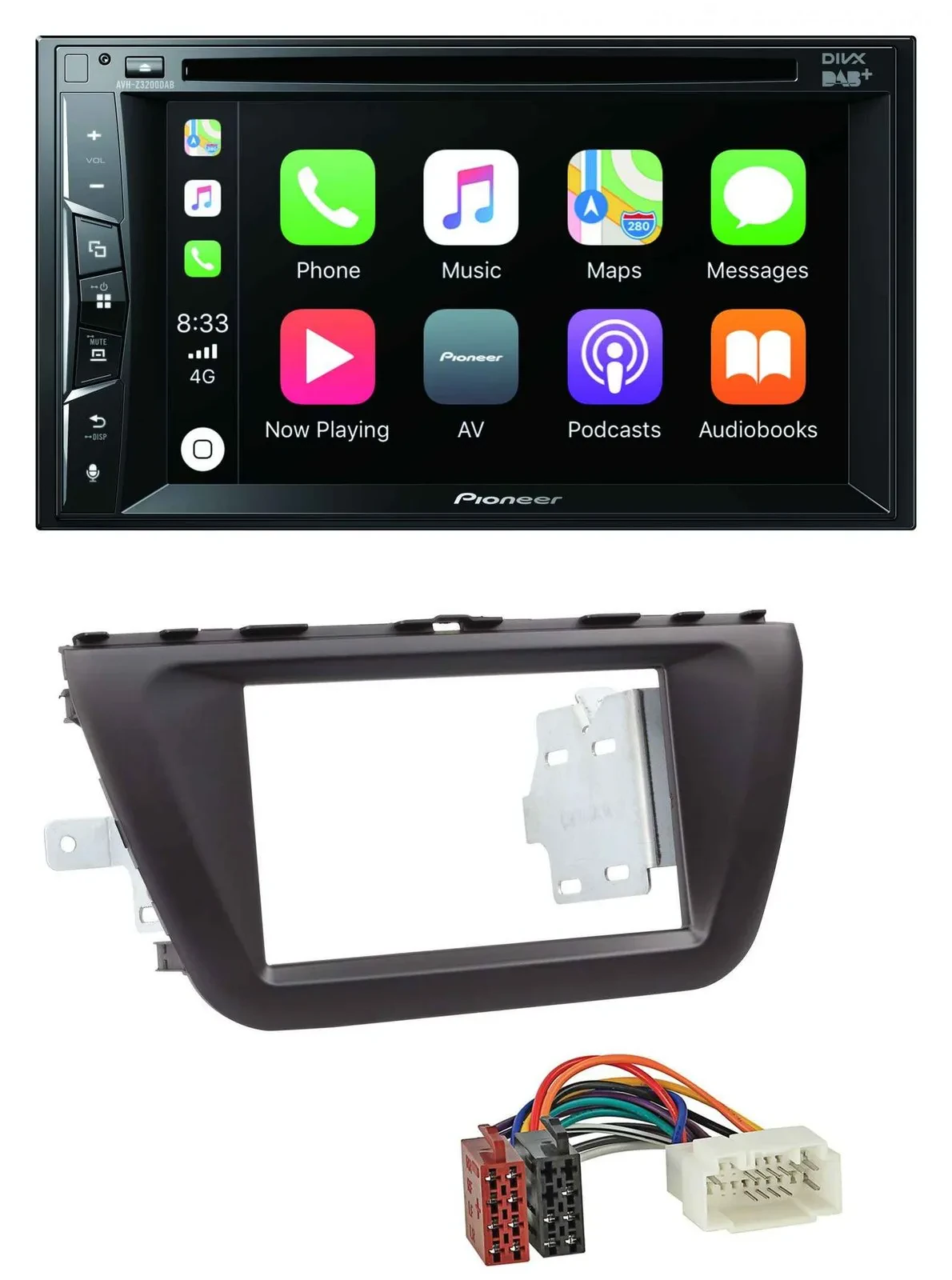 Pioneer MP3 USB DVD Bluetooth DAB 2DIN Autoradio für Suzuki SX4 (ab 2013)