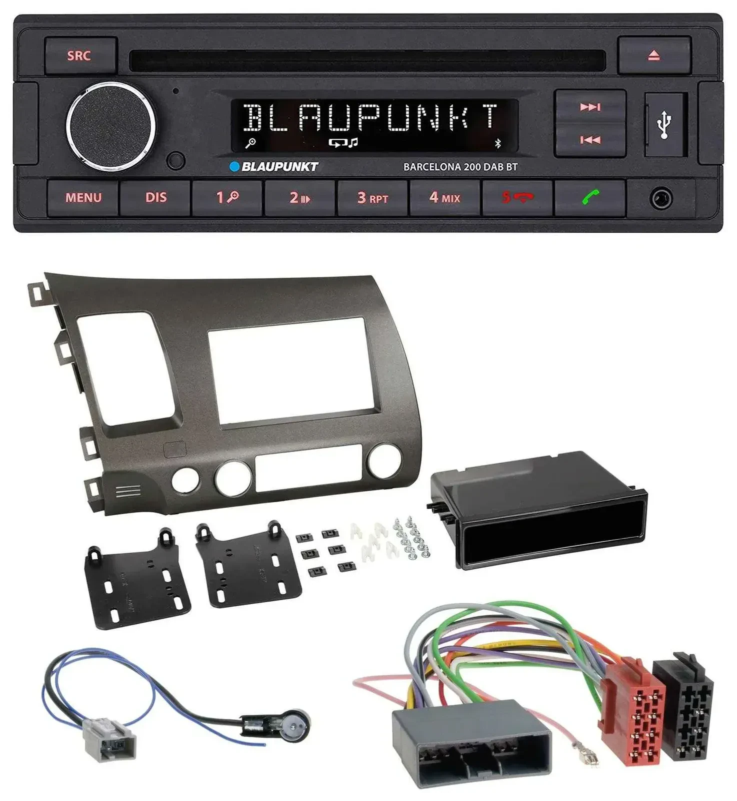 Blaupunkt USB DAB CD Bluetooth MP3 Autoradio für Honda Civic Hybrid FD3 06-10 an