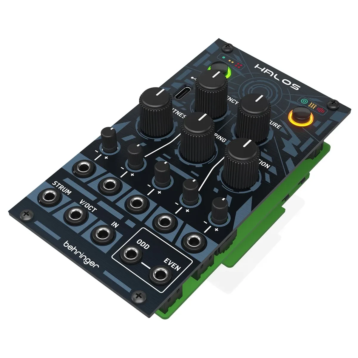 Behringer HALOS Physical Modeling Synthesizer Eurorack Module, Black
