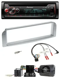 Автомагнитола Pioneer DAB/CD/Bluetooth/USB для Alfa Romeo GT/147 (2007–2010), серебристая
