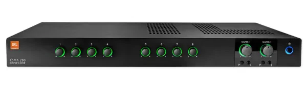 JBL CSMA280 Commercial/Restaurant 2 x 80w Amplifier 4ohm/8ohm/70V/100V, 8 inputs
