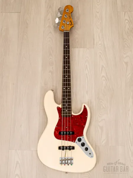 Бас-гитара Fender Jazz Bass 1962 Vintage Reissue JB62 Order Made JJ Olympic White w/gigbag Japan 1995