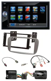Автомагнитола Blaupunkt 2DIN USB Bluetooth навигация TMC, поддержка кнопок на руле, для Ford Mondeo/S-Max (с 2007)