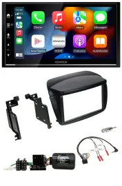 Kenwood DAB USB Bluetooth 2DIN Lenkrad Autoradio für Fiat Doblo ab 2010 Opel Com